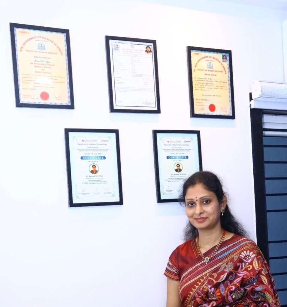 Medical degree and fellowship certificates